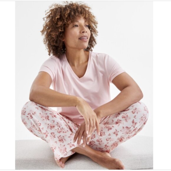 Charter Club Women's Knit Pajama Pants, Spring Garden, NWT - Picture 3 of 3